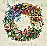 Click for more details of Wreath for All Seasons (cross stitch) by Dimensions