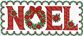 Click for more details of Wreath Noel (cross stitch) by Imaginating