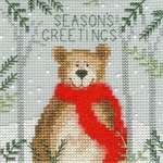 Click/tap for more details of Xmas Bear (cross stitch) by Bothy Threads