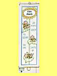 Click for more details of Yellow Sunflower Birth Hanging (cross stitch) by Permin of Copenhagen