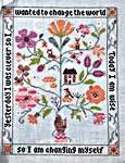Click/tap for more details of Yesterday I was Clever (cross stitch) by Tiny Modernist