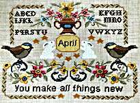 Click for more details of You Make All Things New (cross stitch) by Twin Peak Primitives