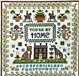 Click/tap for more details of You're My Home (cross stitch) by Monticello Stitches