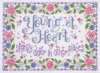 Click for more details of Young at Heart (cross stitch) by Design Works