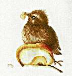 Click for more details of Young Blackbird (cross stitch) by Marjolein Bastin