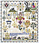 Click for more details of Zeeland 1763 Sampler (cross stitch) by Permin of Copenhagen