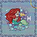 Click for more details of Zodiacal Princess 10 - Pisces (cross stitch) by Les Petites Croix de Lucie