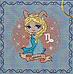 Click for more details of Zodiacal Princess 11 - Capricorn (cross stitch) by Les Petites Croix de Lucie