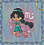 Click for more details of Zodiacal Princess 4 - Scorpio (cross stitch) by Les Petites Croix de Lucie