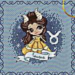 Click for more details of Zodiacal Princess 6 - Taurus (cross stitch) by Les Petites Croix de Lucie