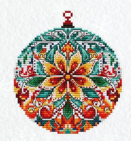 Christmas Decorations - Tree, Stocking and Flowers (view 2)