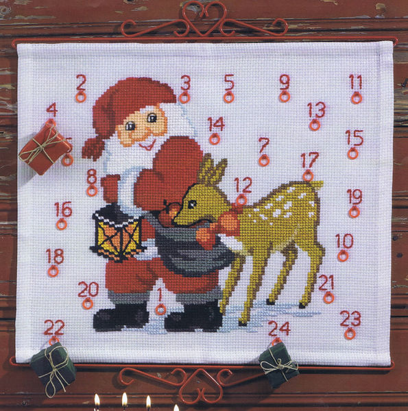 Santa and Deer Advent Calendar