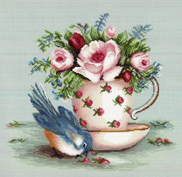 Bluebird and Teacup