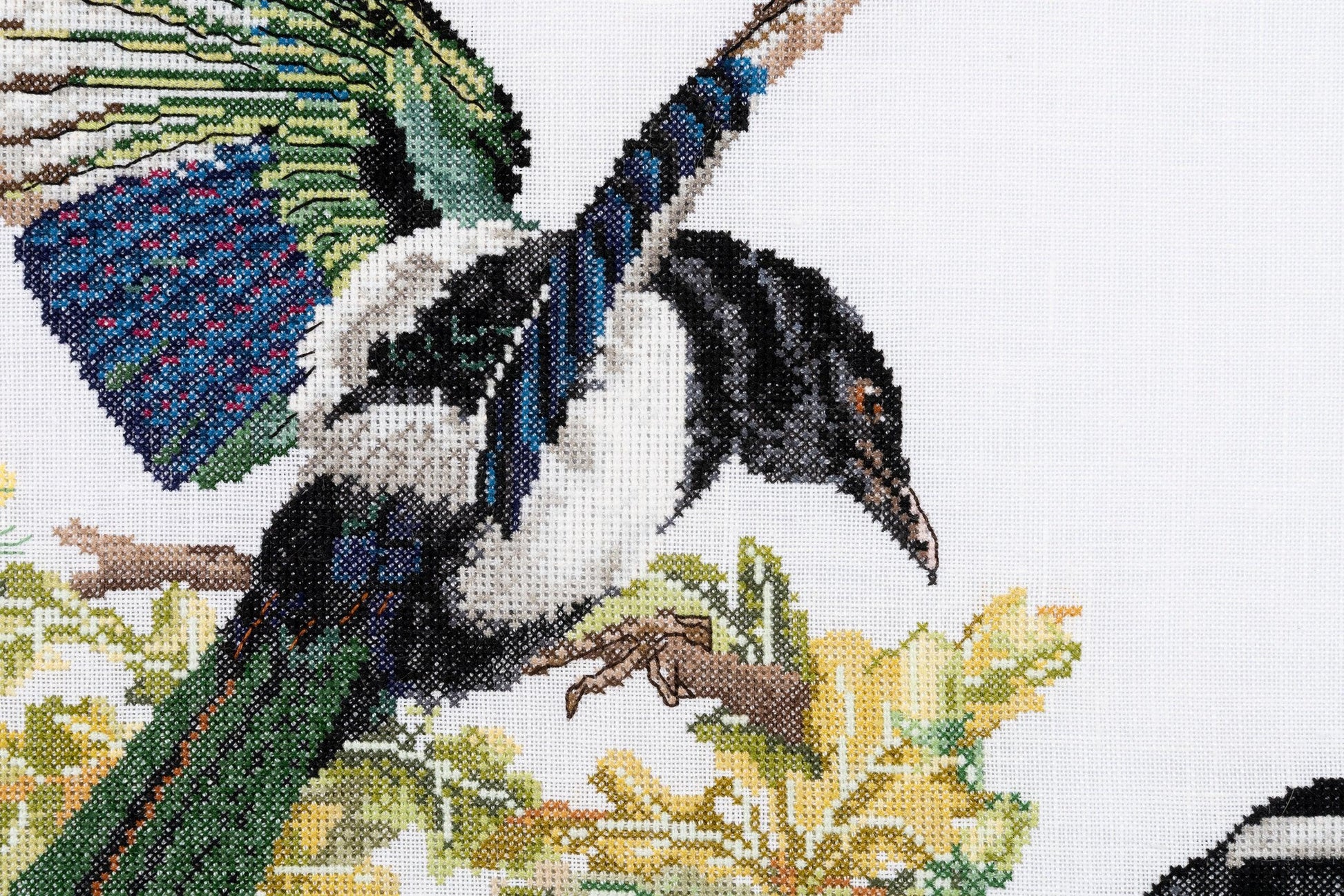 Magpies & Honeysuckle (view 2)
