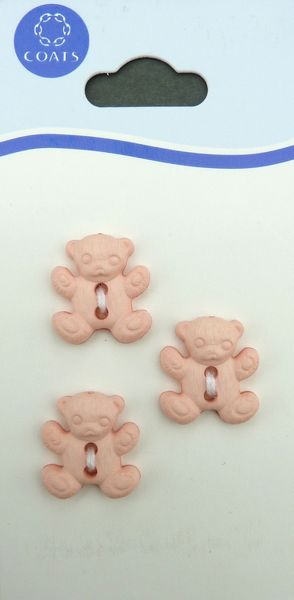 Pink Teddy Buttons