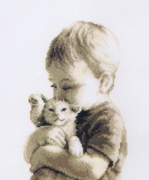 Boy with a Kitten