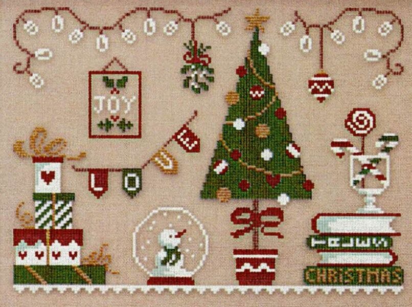 Christmas Ornaments Cross Stitch Pattern