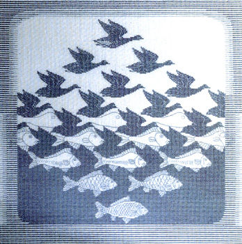 Sky and Water by M. C. Escher
