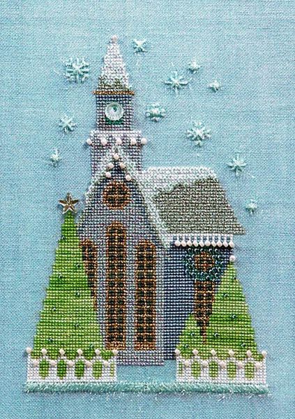 Little Snowy Lavender Church
