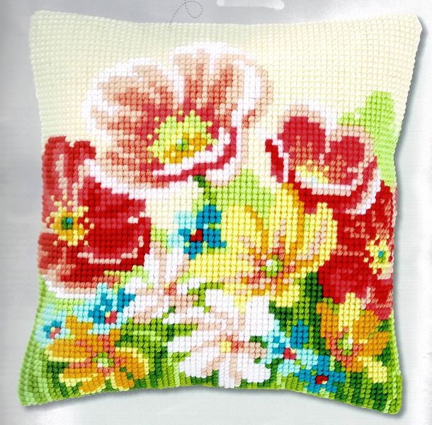 Summer Flowers Cushion Front