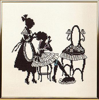 Silhouette - Lady Dressing