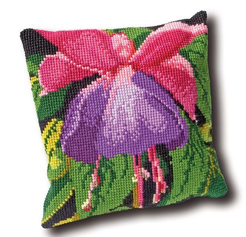 Fuchsia Cushion Front