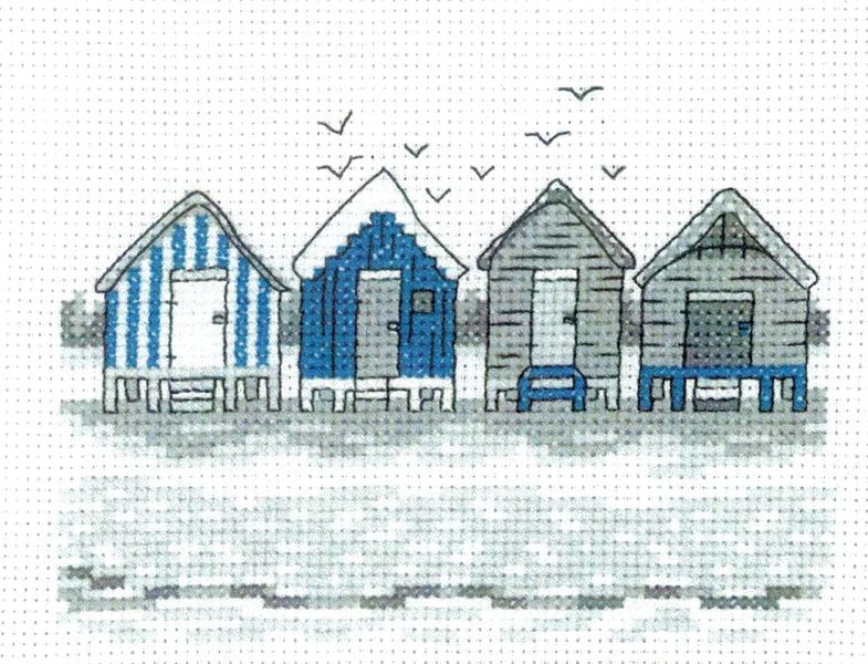 Beach Hut Cross Stitch Kit - STITCHFINITY