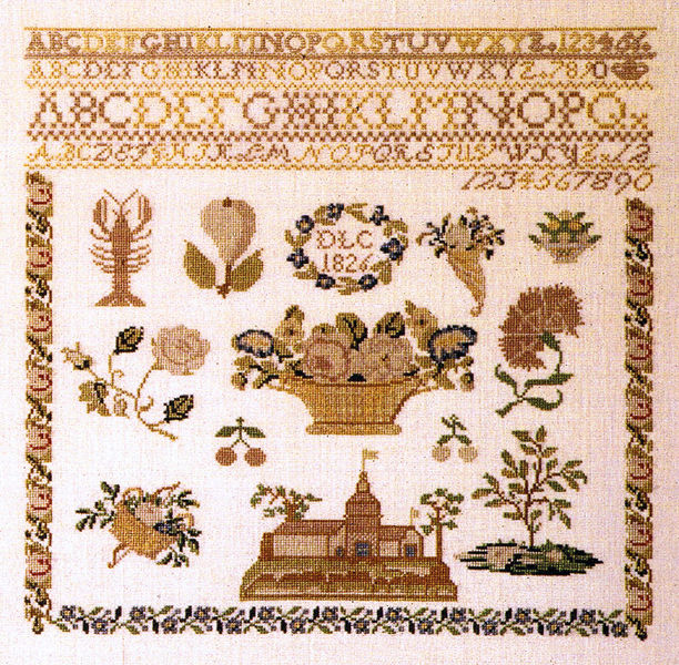 Biedermeier 1826 Sampler