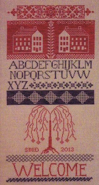 Weeping Willow Welcome Cross Stitch Pattern By Rosewood Manor