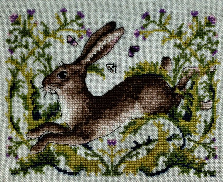 The Hare - cross stitch kit by Merejka (variant K-147A)