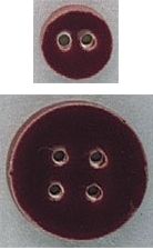 Round Burgundy Buttons