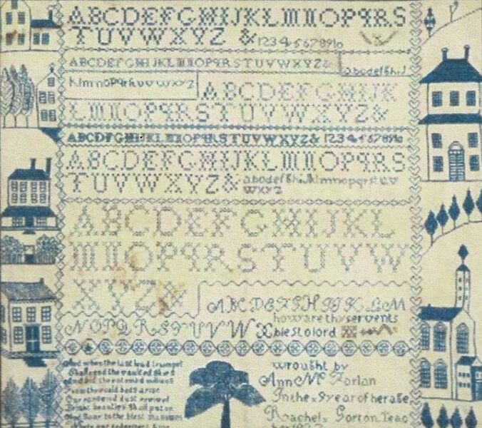 Ann McFarlan Sampler 1827