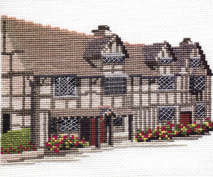 Shakespeares Birth Place - cross stitch kit by Rose Swalwell