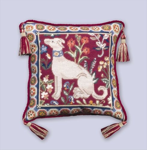 Medieval Dog Cushion Front