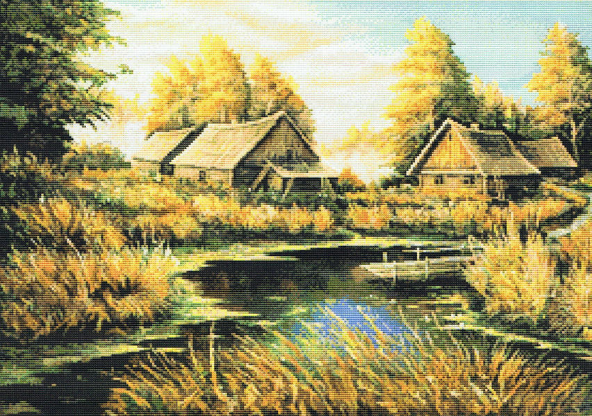 Rural River Landscape