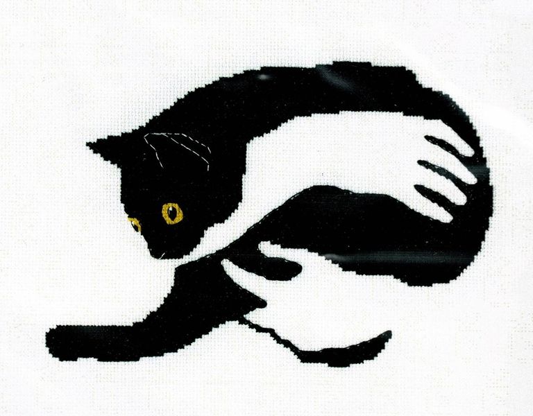 Among Black Cats - Cat Hug