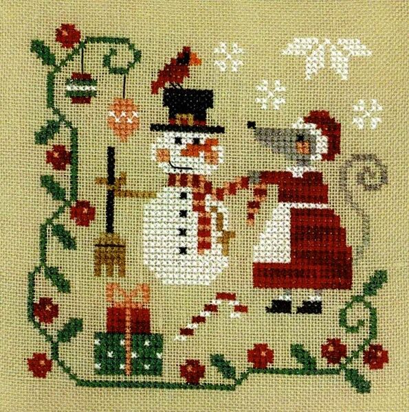 Mouse's Christmas Decorating - cross stitch pattern by Tiny Modernist ...