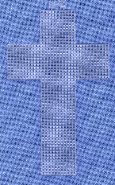 7 Mesh Plastic Canvas 8 inch Cross