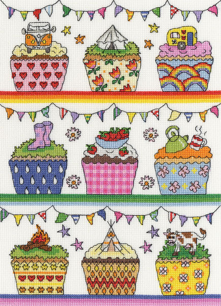 Cupcake Cross Stitch Chart