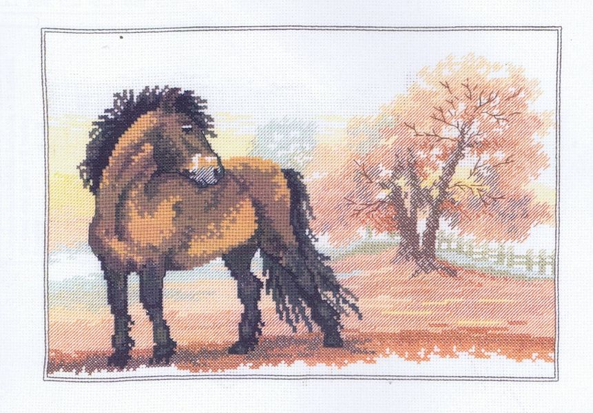Horse in an Autumn Landscape