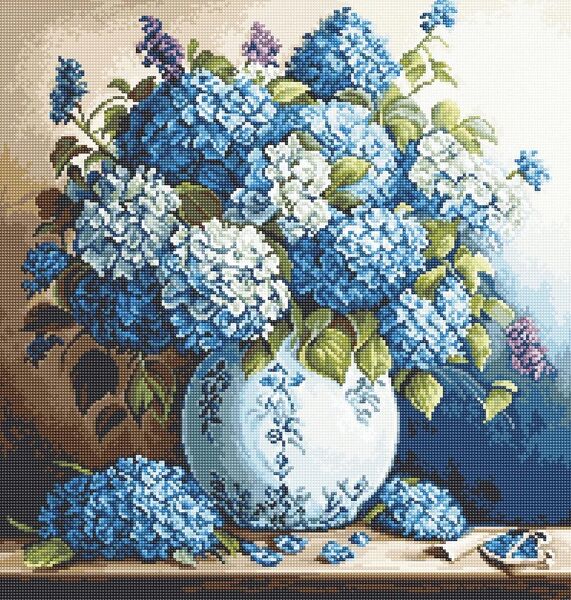 Vase with Hydrangeas