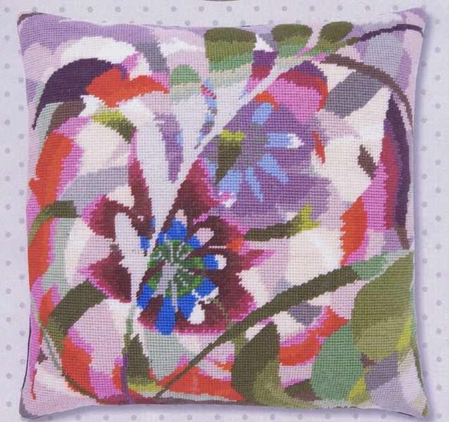 Passion Flower Cushion Front