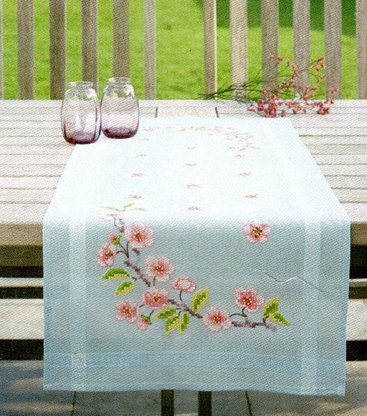 Apple Blossoms Table Runner