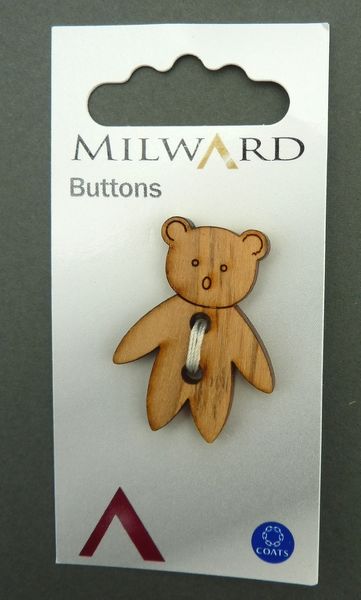 Wooden Teddy Buttons