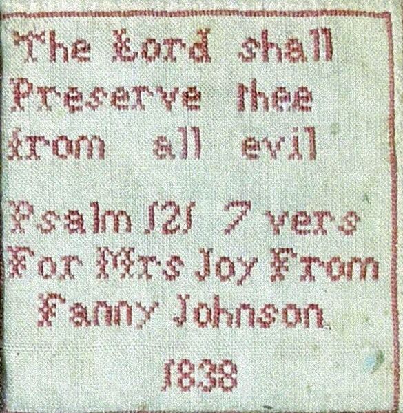 Fanny Johnson 1838