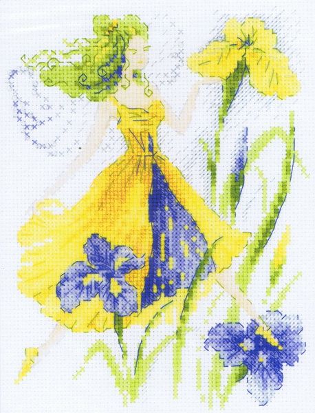 RIOLIS cross stitch kit Blue Irises