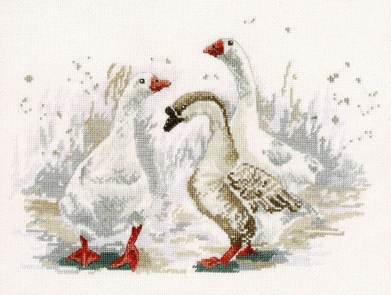 Three Merry Geese