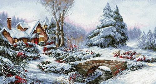 Winter Landscape with Bridge