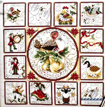 Counted Cross Stitch Pattern Twelve Days of Christmas Books -   Counted  cross stitch patterns, Christmas cross stitch, Cross stitch