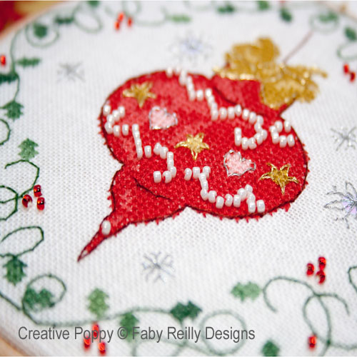 Bauble and Heart Christmas Hoops (view 2)